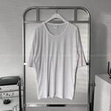 B747 Narrow Golgi V-Neck U-Neck Short Sleeve (3 colors)