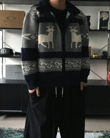 LW ノルディックハイネックニットジップアップ (2C)