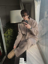 ASCLO Maison Knit Hood Zip Up & Pants (7color)