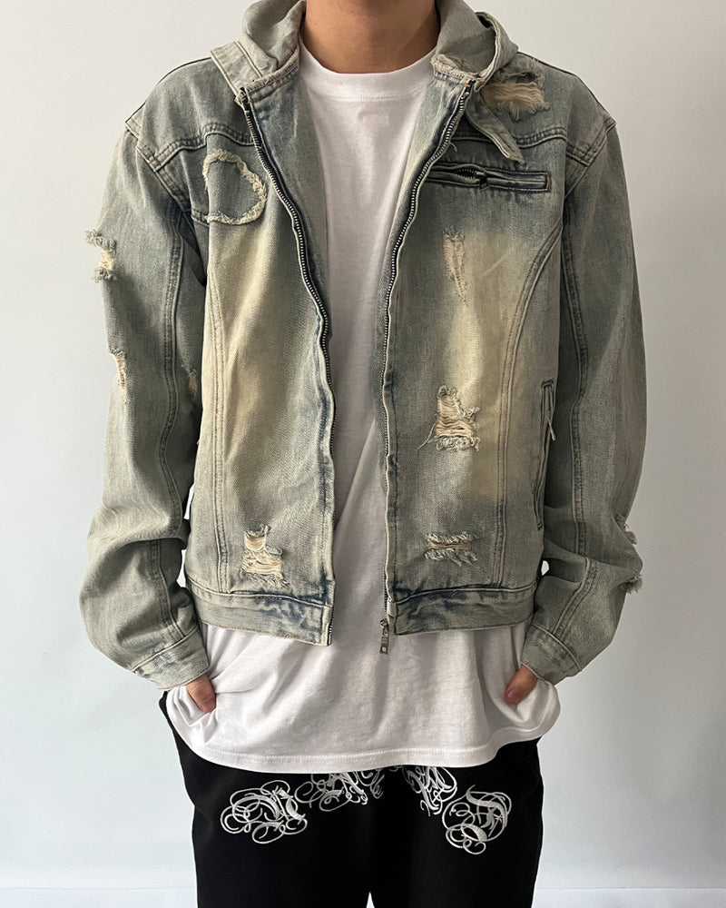 EV Dekki Hood Denim  jacket (2C)