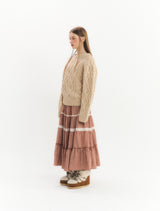 Basic Cable Knitwear (Beige)