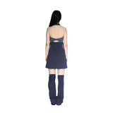 Layered heart halter dress 003