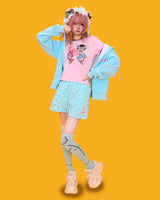 ミントキャンディドットバンディングショーツ
