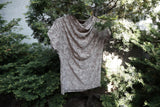jacquard cowl neck t