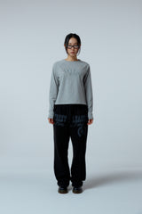 EEERRR Distorted Logo raglan long sleeve (Melange)