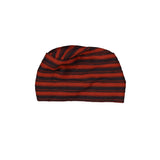 Stripe Band Beanie (orange/charcoal)