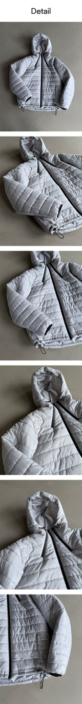 [Unisex] Triple zipper hood padding(4color)