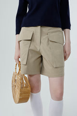 BIG POCKET 4-LENGTH PANTS_SAND BEIGE