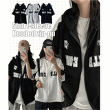 Billie Short Sleeve Hooded Zip-Up
