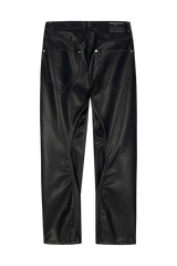 カーブドジッパーレザーパンツ (FOR UNISEX)