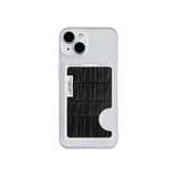 shirring card holder - black