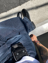 No.1297 C wide tuck denim PT