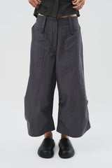(W) キーバックルストラップパンツ (2color)