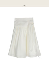 laurel low wrap chiffon midi flare sk