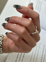 [925silver] Wave knot ring
