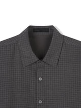 エッジウィンタークロップドチェックシャツ (2 Colors)