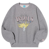 TROLLS VINTAGE GRAPHIC NAPPING SWEATSHIRT - MELANGE GRAY