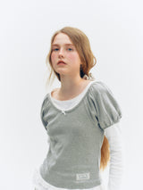 ドットパフTシャツ (グレー)