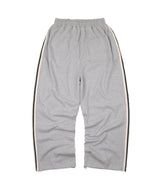 トラックラインピンタックスウェットパンツ - Gray