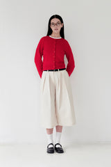 KIRSH PLAIN SOFT TOUCH CARDIGAN [RED]