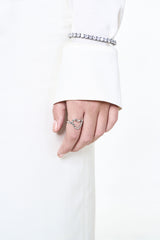 NO.611 [SILVER] SPIKY HEART RING