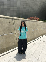 ピークニューヨークレタリング半袖Tシャツ (3c)