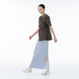 Rain stripe skirt(blue)