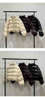 [F/W] ボリュームクロップグロッシーパッディング(3color)