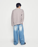 25FW Aシンボルベーシックニット グレー