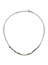  Labradorite pipe chain necklace