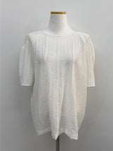 [Tie SET] Suela Balloon Fit Short Sleeve Blouse