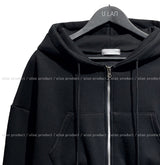 [U-BASIC] トムブラッシュド2Wayクロップフードジップアップ