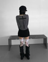 Polkadot lace stoking(2 color)  