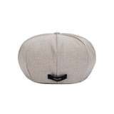 VARZAR Logo Easy Fit Newsboy Cap / Warmtaupe