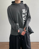 Vine Stripe Hood Long Sleeve