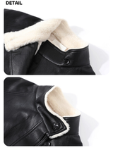 Signature Leather Warm Half Coat