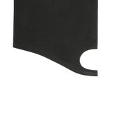 OFF SHOULDER SHIRRING CUT-OUT TOP (BLACK)