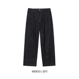 LMN エッセンシャルワンタックバックバンディングクールワイドデニム (2 colors)