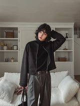 Paul No Collar Wool Jacket