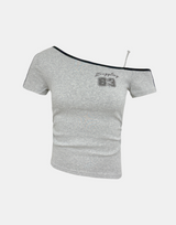 Struggle Off-Shoulder Graphic Tee