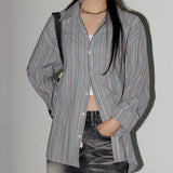 Zecker Ethnic Hippie Stripe Long Sleeve Shirt