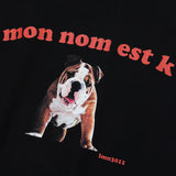 K プリントスリーブレスTシャツ / K PRINTING SLEEVLESS T-BLACK