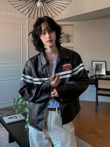 Babel Patch Leather Jacket