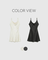 【MADE】Satin mini dress