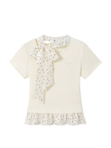 Lisel Dot Scarf Tee