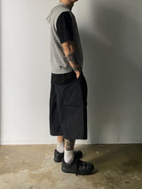 Metal Nylon Cargo Half Pants 3C