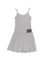 PLEATS MIDI ONE-PIECE (GREY)