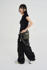 RAW DENIM CARPENTER PANTS [BLACK]