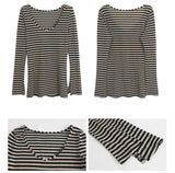 Stripe slimline long-sleeve t-shirt