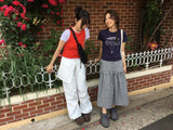 Cozy Check Long Skirt (2color)